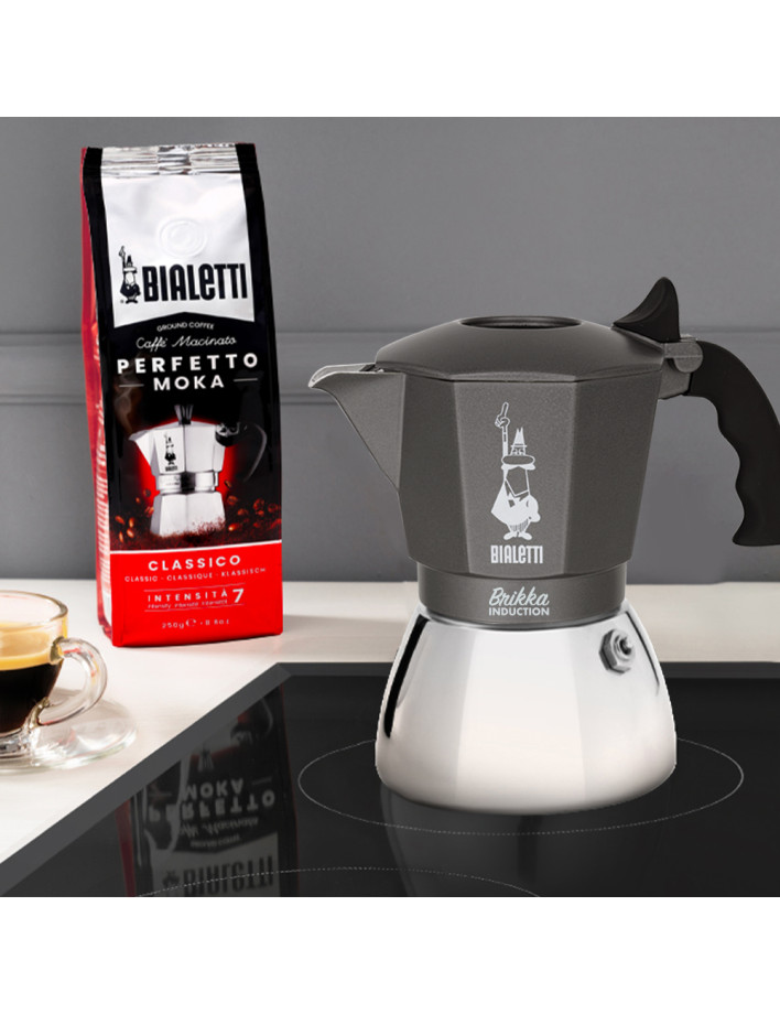 Bialetti Moka Brikka Inducție 4 cești (160 ml)