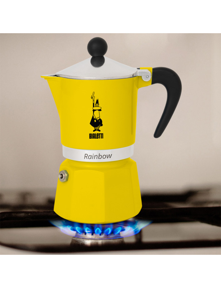 Bialetti Moka Rainbow Yellow 3 cești