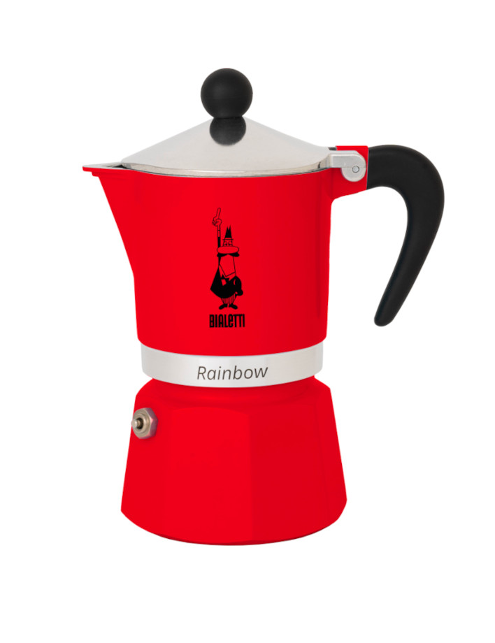 Bialetti Moka Rainbow Red 3 cești