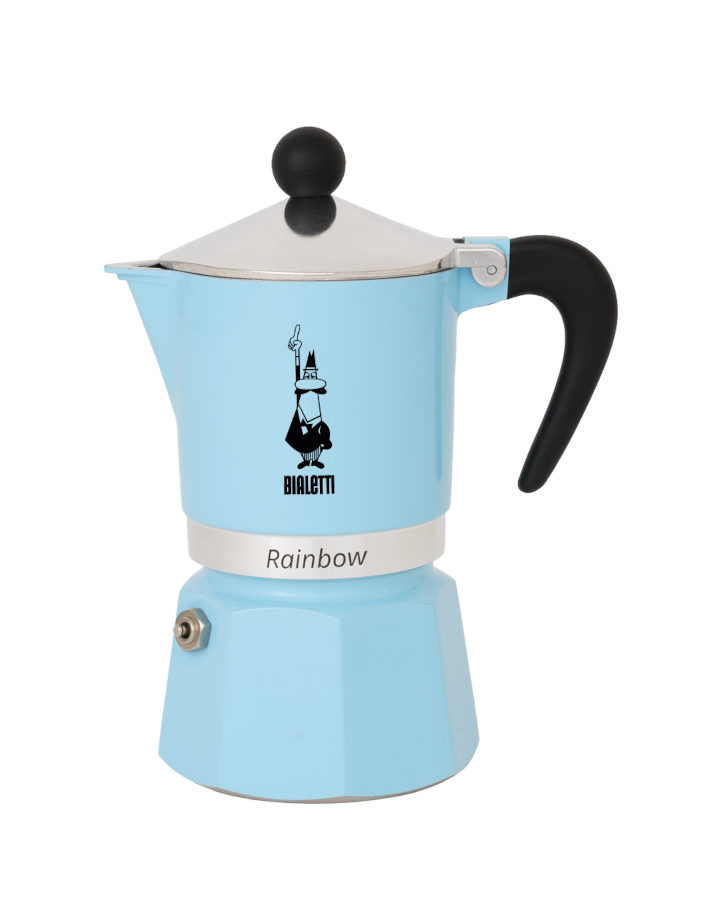 Bialetti Moka Rainbow Lightblue 3 cești