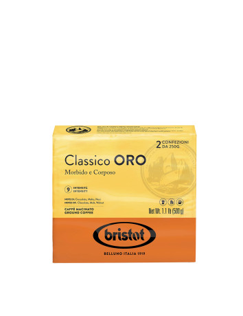 Bristot Classico Oro Ground Coffee-2 pcs.(500 gr.)