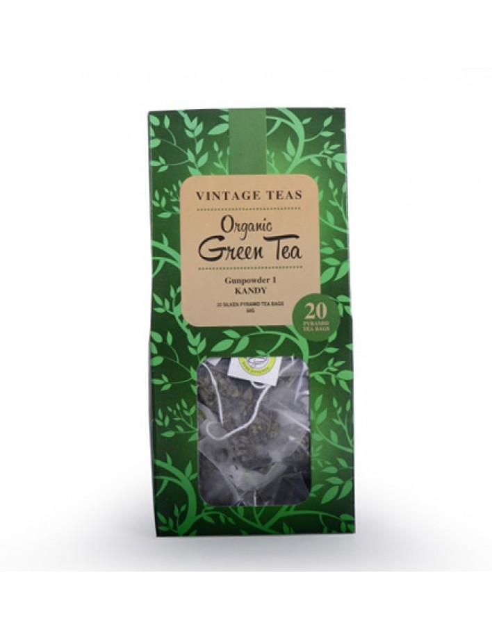Vintage Teas Organic Green Tea(20 Pyramids)