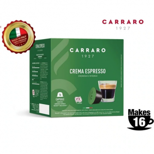 Carraro Crema Espresso Compatible with Nescafe Dolce Gusto(16 pcs.)