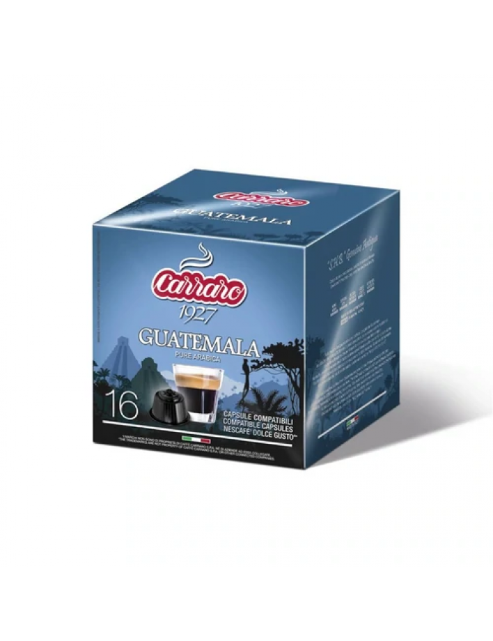 Carraro Guatemala Capsules  Compatible with Nescafe Dolce Gusto(16 pcs.)
