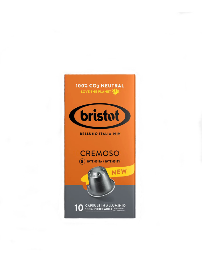 Bristot Capsules Compastable Cremoso Compatible with Nespresso (10 pcs.)