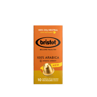 Bristot Capsule Compostabile 100 % Arabica compatibile Nespresso (10 buc.)
