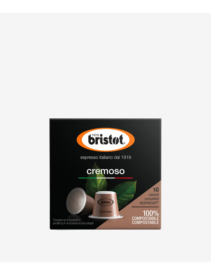 Bristot Cremoso Capsules Compatible with Nespresso System (10 pcs.)