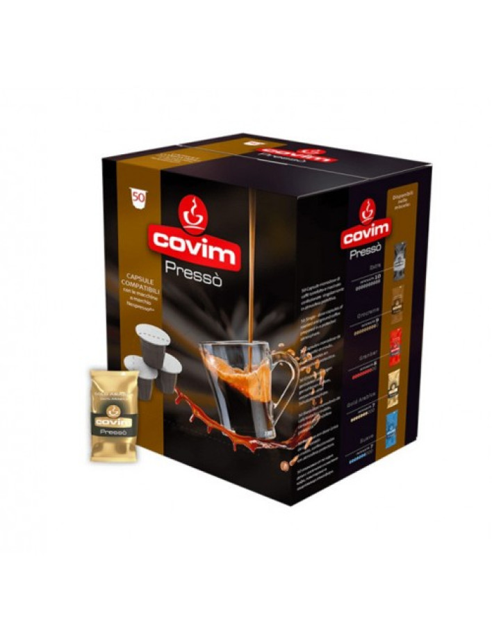 Covim Presso Gold Arabica Capsule Compatible with Nespresso (50 pcs.)