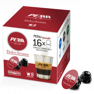 Pera Dolce Aroma Pods Compatible with Nescafe Dolce Gusto(16 pcs.)