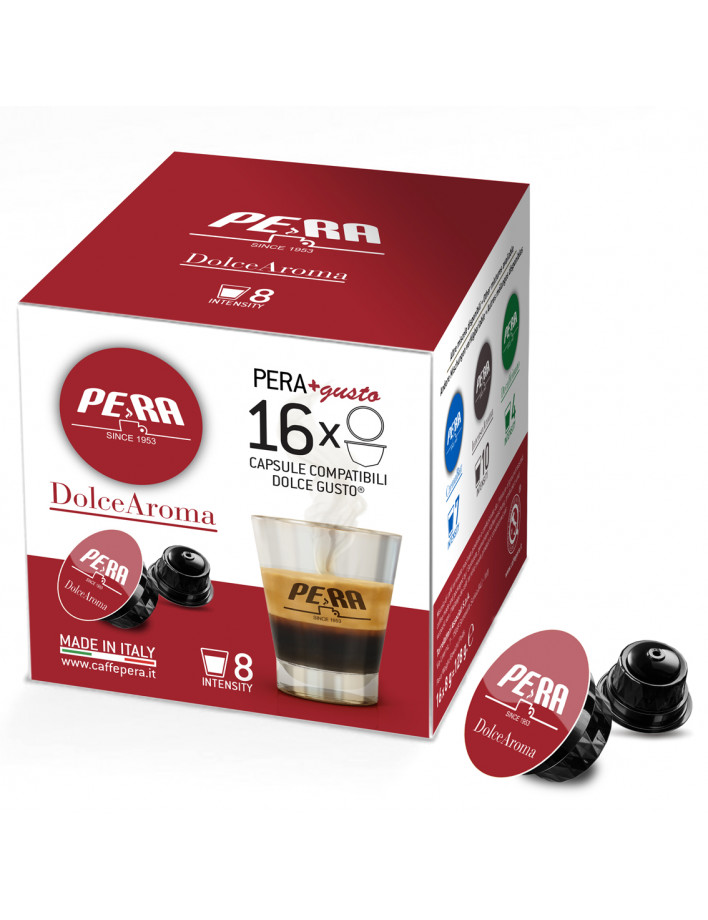 Pera Dolce Aroma Pods Compatible with Nescafe Dolce Gusto(16 pcs.)